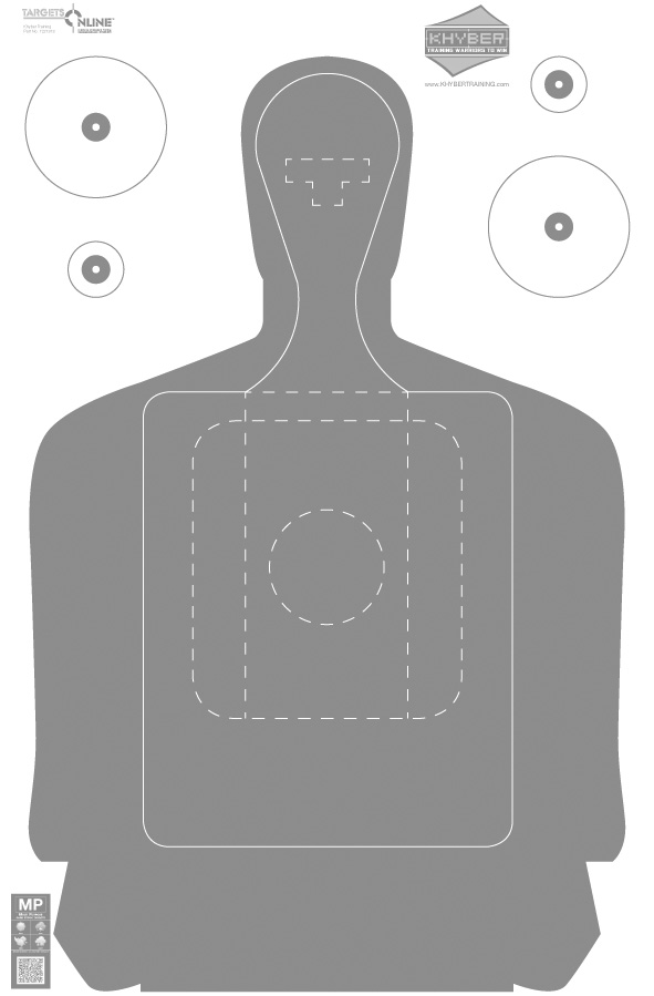 Khyber Training Silhouette - Card Stock Khyber Training Silhouette - Card Stock